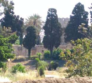 Im Festungsgraben zwischen den Mauern