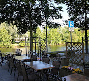 Idyllischer Sitzplatz