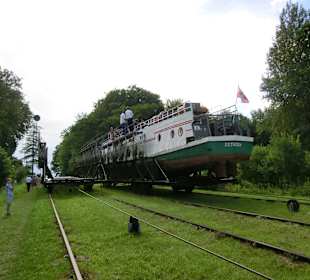 Auf dem Schienenwagen