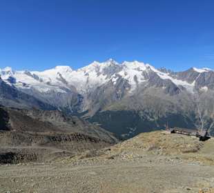 Blick von Hohsaas auf die Mischabelgruppe