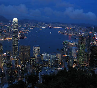 Skyline bei Nacht, Victoria´s Peak