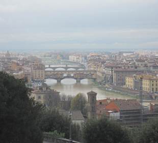 Ausblick auf die Ponte Vecchio