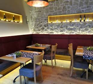 Blick in den Gastraum der Trattoria La Stella