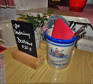 Auf dem Tisch im Brauerei-Gasthof Fischer