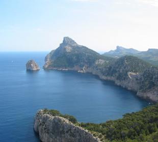 Ausblick aus der Nähe von Kap Formentor.