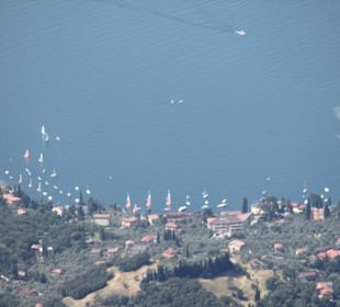 Ausblick vom Monte Baldo zum Hotel