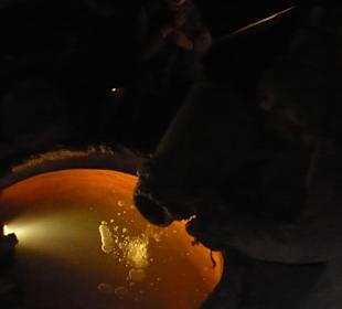 Wyobrażenie robotników kopalni przy pracy