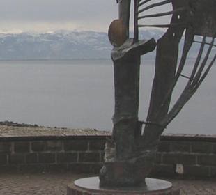 Bronzeskulptur "Foucault"