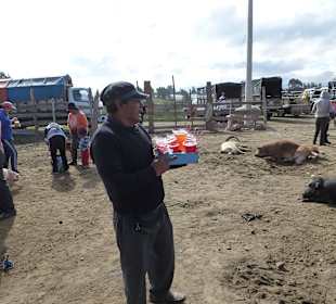 Fliegender Getränkeverkäufer