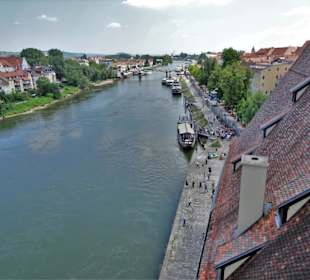 Blick von der Türmer-Stube über die Donau