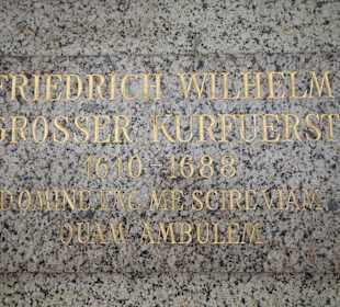 Gedenktafeln Großer Kurfürst