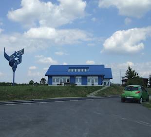 Blick auf das Museum "Blaues Haus" 