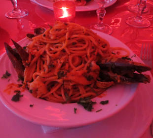 Restaurant Ali Baba Spaghetti mit Meeresfrüchten