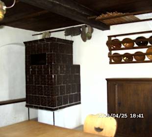 Kachelofenheizung  Wohnzimmer