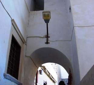 Santorin selbst im Bild Landschaft, Stadt