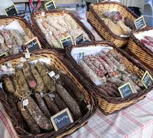 Rundgang über den Wochenmarkt von Argelès-Plage 