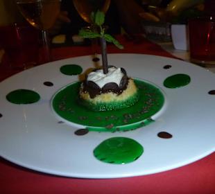 Nachtisch von der Seite