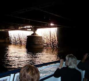 Feuerwerk an der Glieniker Brücke