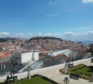 Ausblick auf die Stadt Lissabon/Castelo sao jorge
