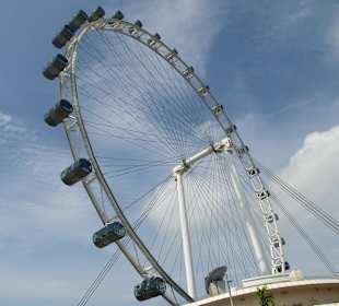 Singapur Riesenrad genannt Flyer