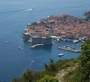 Fußweg hinab nach Dubrovnik