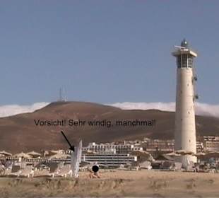 Der schöne Strand oder besser der windige Strand