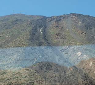 Spur des letzten Vulkanausbruches vor über 100 Jahren