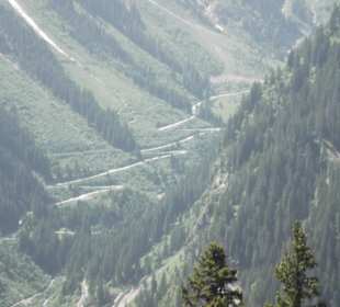 Blick auf die Silvretta Hochalpenstraße