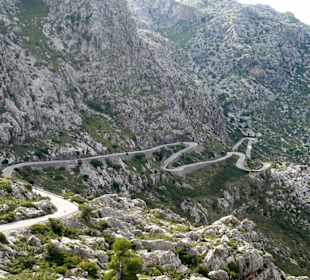 Serpentinenstraße nach Sa Calobra
