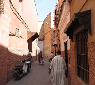 Unterwegs in der Altstadt von Marrakesch