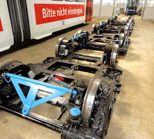 Fahrgestell einer Straßenbahn