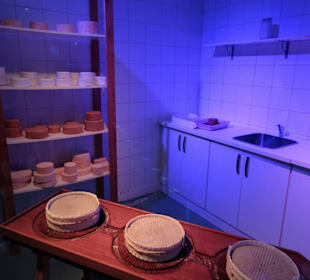 Blick in eine kleine Käserei im Museum