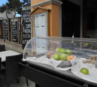 Angebot auf der Gasse