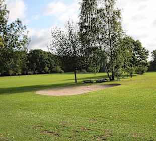 Greens durch Bunker geschützt