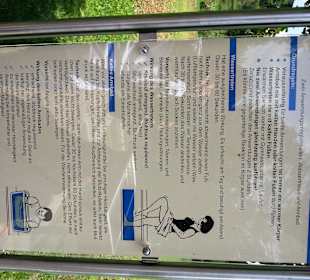 Info-Tafel für die richtige Anwendung