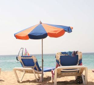 Liegeplätze am Strand von Jandia