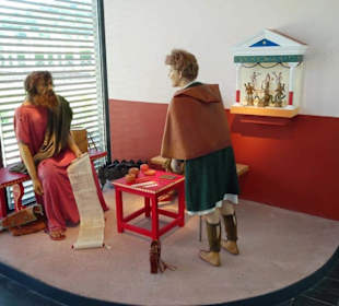 Diorama aus dem Leben in der Villa