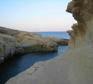 Einsame Bucht bei Matala
