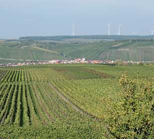 Blick vom Aussichtspunkt Kreuzberg bei Nordheim