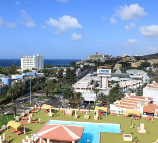 Ausblick vom Hotel Palmgarden