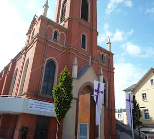 Evangelische Kirche vor dem Bahnhofsplatz