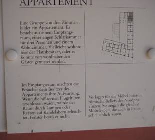 Infotafel bei der Herberge zu den Wohnungen