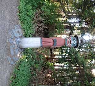 Totem Pole 3 "Man Wearing Bear Hat"