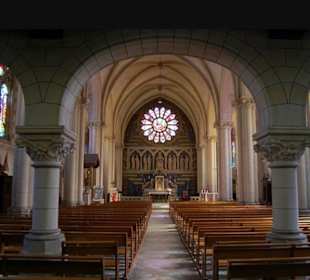 Blick in die Kirche.