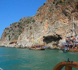 Küste von Alanya vom Meer aus