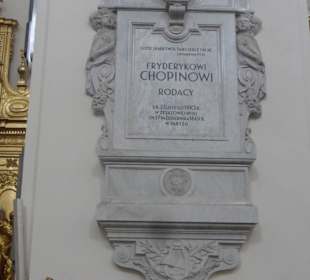 Pfeiler mit dem Herz von Chopin