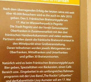 Geschichte der Bratwurst Franken