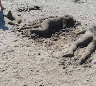 Liebespaar aus Sand