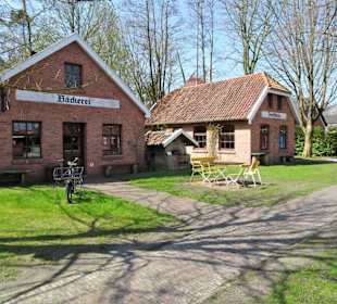 Im Außengelände des Dörpmuseum Münkeboe