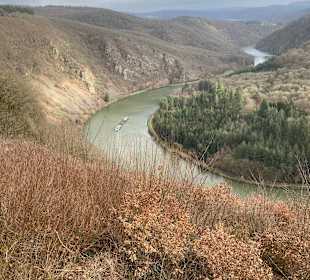 Aussichtspunkt Cloef (Blick zur Saarschleife)
